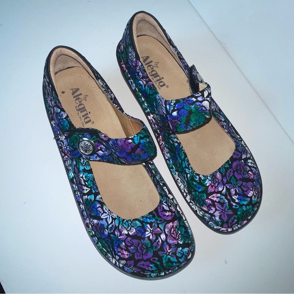 Alegria paloma hibiscus Floral Mary Jane Women's Shoes - Picture 4 of 7